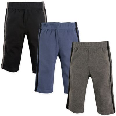 Hudson Baby&reg; 3-Pack Athletic Pants in Black