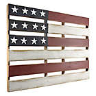 Alternate image 1 for MCS Slatted American Flag 32-Inch x 24.5-Inch Wood Wall Art