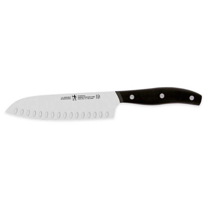 J.A. Henckels International Definition Hollow Edge 7Inch Santoku Knife