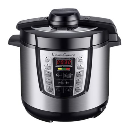 Classic Cuisine 6 qt. 4-in-1 Stainless Steel Pressure Cooker | Bed Bath