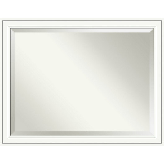 Amanti Art Craftsman Wall Mirror In, Large White Bathroom Wall Mirror