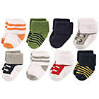 Alternate image 0 for Luvable Friends&trade; Newborn 8-Pack Athletic Socks in Blue