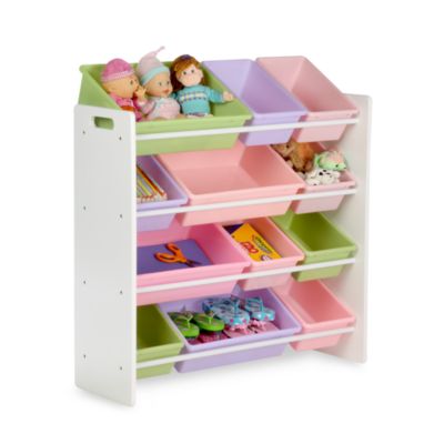 colorful toy storage