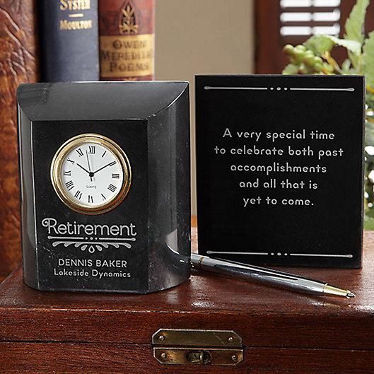 Alternate image 1 for Time Recognition Retirement Marble Clock