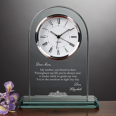 Dearest Mother Poem Table Clock. View a larger version of this product image.