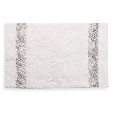 Croscill&reg; Spa Tile 30-Inch x 20-Inch Bath Rug in White