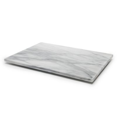 Fox Run Marble Pastry Board in White/Grey image