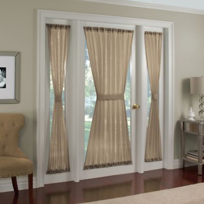 french door curtains