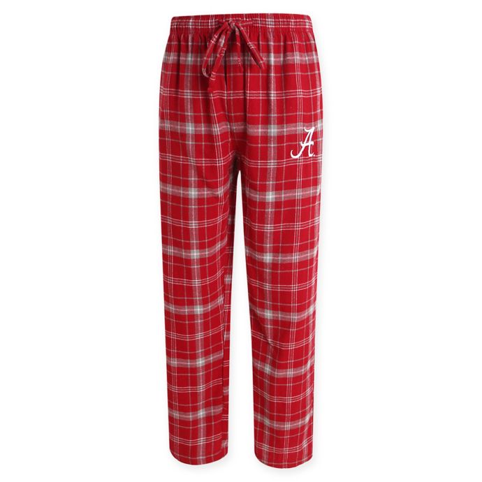 University of Alabama Men's Flannel Plaid Pajama Pant with Left Leg ...