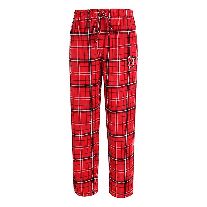 North Carolina State University Men's Flannel Plaid Pajama Pant with ...