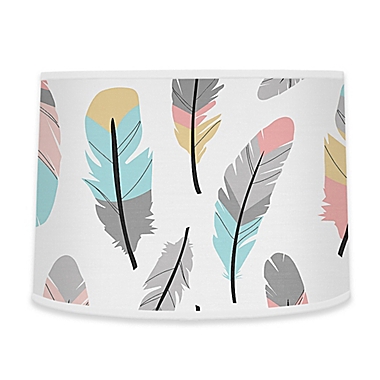 Sweet Jojo Designs&reg; Feather Lamp Shade. View a larger version of this product image.