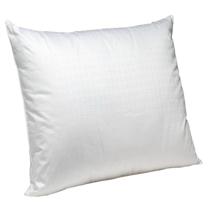 Allegra Premium Goose Down Eurosize Square Pillow In White Bed