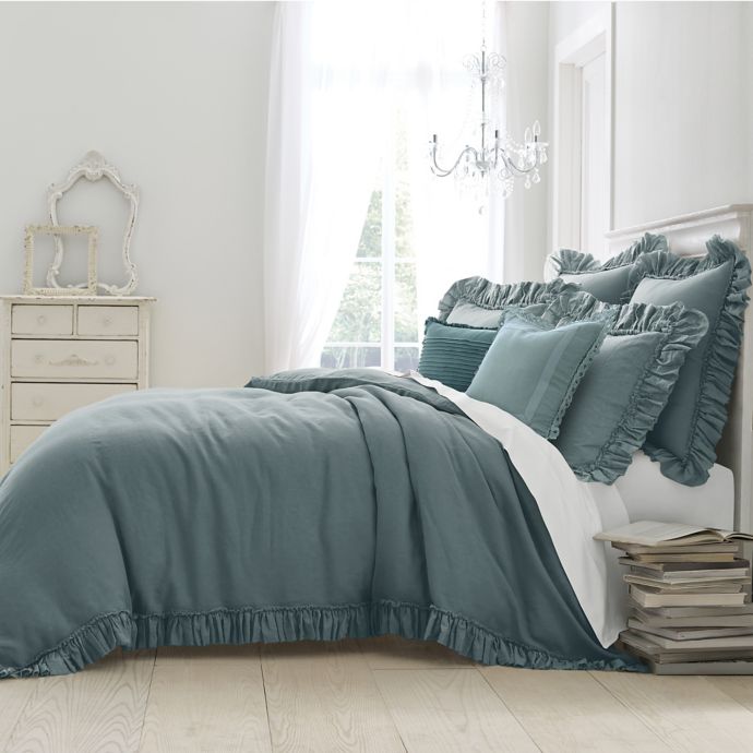 Wamsutta Vintage Gauze Ruffle Duvet Cover Bed Bath And Beyond