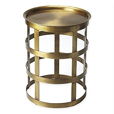 Butler Specialty Company Regis Iron Accent Table in Gold. View a larger version of this product image.
