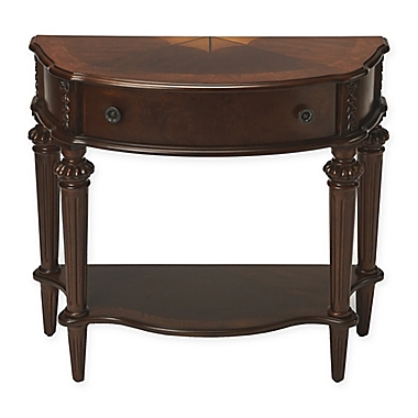 Butler Specialty Company Halifax Demilune Console Table in Dark Brown. View a larger version of this product image.