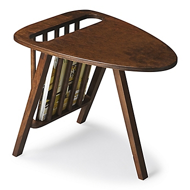 Butler Specialty Company Lowery End Table with Magazine Rack in Dark Brown. View a larger version of this product image.