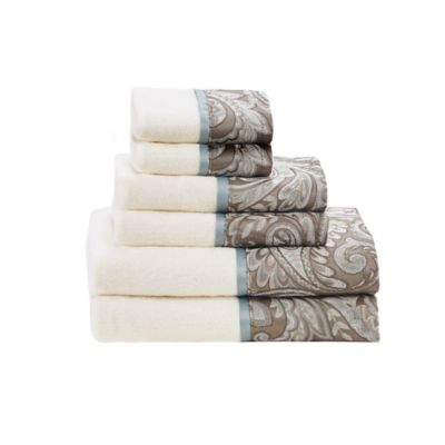 Madison Park Aubrey Jacquard Bath Towels (Set of 6)