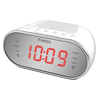 Timex&reg; Dual Alarm AM/FM Clock Radio in White. View a larger version of this product image.