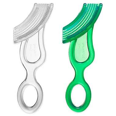 Baby Buddy Baby&#39;s 1st Toothbrush in Green/Clear. View a larger version of this product image.