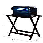 Alternate image 3 for Hotel Style 30-Inch Extra-Wide Folding Luggage Rack in Espresso