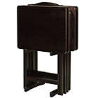 Alternate image 0 for 5-Piece Tray Table Set in Espresso