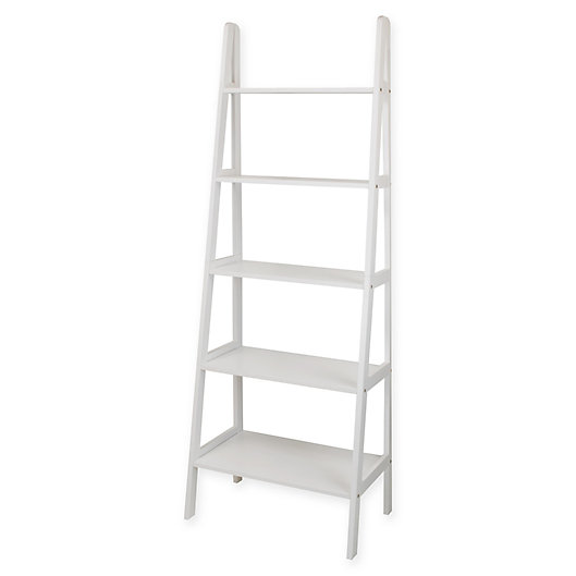 5 Shelf Ladder Bookcase Bed Bath Beyond, Black 5 Shelf Ladder Bookcase