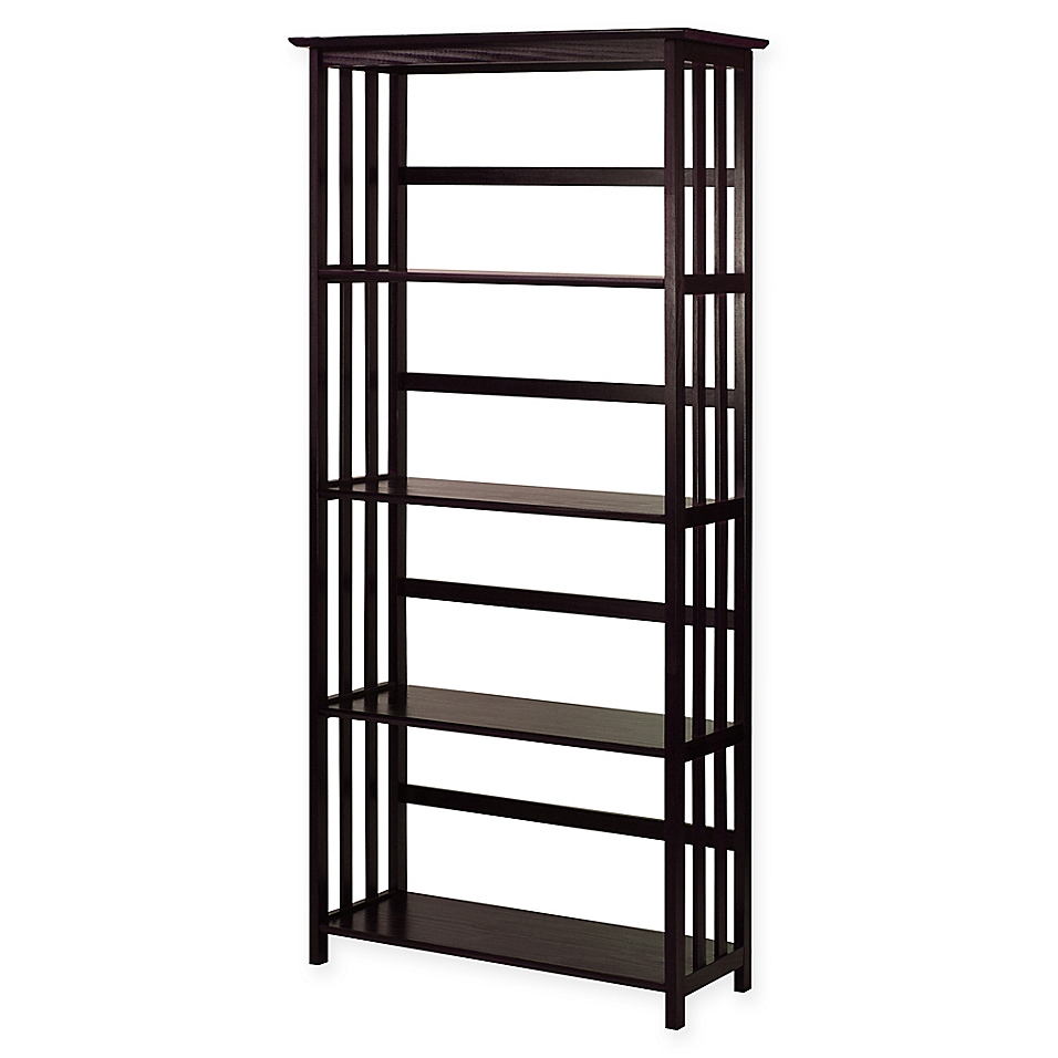 5 Shelf Corner Ladder Bookcase Espresso, Ameriwood 5 Shelf Bookcase Espresso Machine