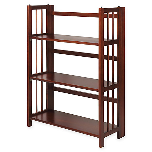 Alternate image 1 for 3-Shelf Folding Stackable 27.5-Inch Wide Bookcase