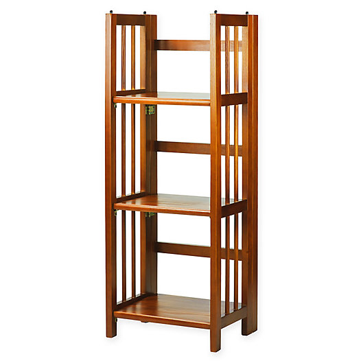 Alternate image 1 for 3-Shelf Folding 14-Inch Wide Bookcase