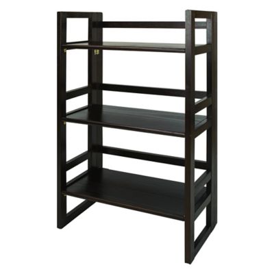 27.5 Wide Details about   Casual Home 3-Shelf Folding Stackable Bookcase -Natural Pack of 2