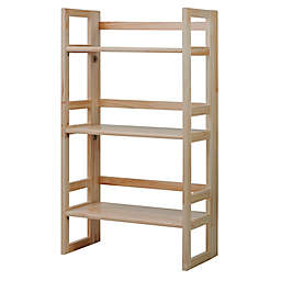 Casual Home® 3-Shelf Folding Student Bookcase in Natural