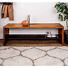 Alternate image 3 for Forest Gate 58&quot; June Rustic Solid Wood Entry Bench in Amber