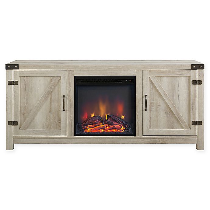 Wheatland 58 Inch Electric Fireplace Tv, White Tv Stand With Fireplace 60 Inch