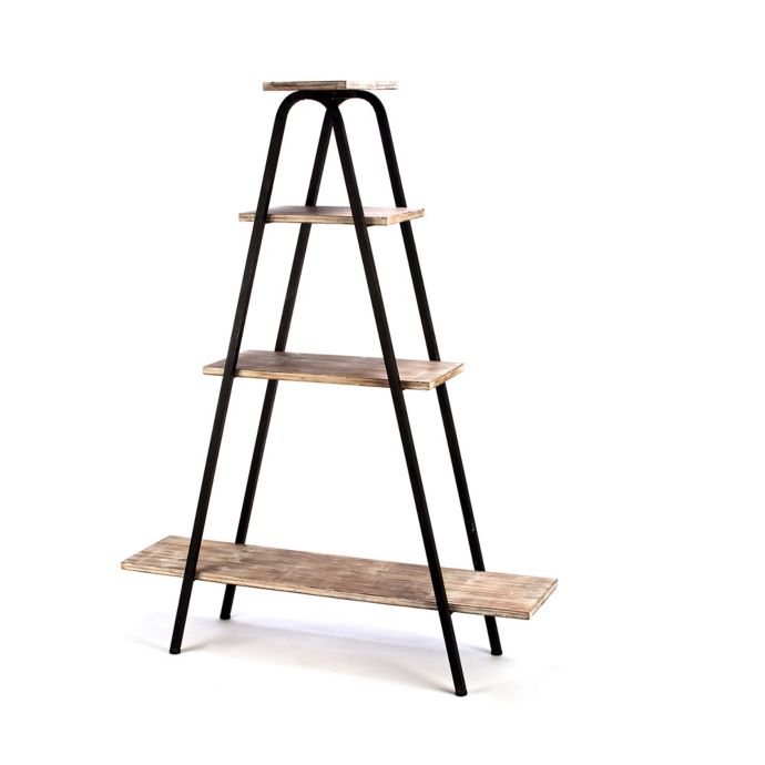 Tripar International 4 Tier A Frame Bookcase In Natural Bed Bath