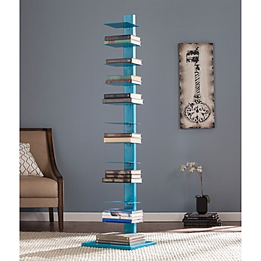 Southern Enterprises Spine Tower in Cyan. View a larger version of this product image.