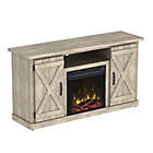 Alternate image 1 for ClassicFlame&reg; Cottonwood Electric Fireplace and TV Stand in Brown