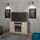 Alternate image 2 for ClassicFlame&reg; Cottonwood Electric Fireplace and TV Stand in Brown