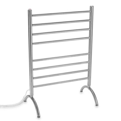 Myson Standing 8-Bar Towel Warmer in Stainless Steel | Bed ...