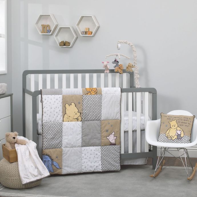 Disney Classic A Day With Pooh 3 Piece Crib Bedding Set Buybuy Baby