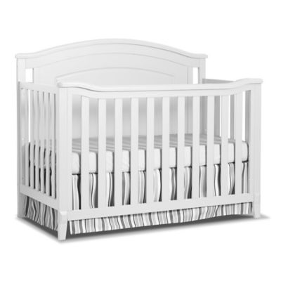 white dropside cot