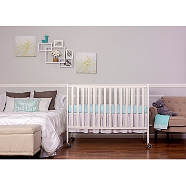 Dream On Me Folding Full Size Crib in White. View a larger version of this product image.