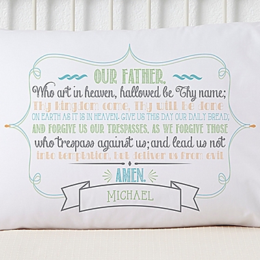 The Lord&#39;s Prayer Pillowcase. View a larger version of this product image.