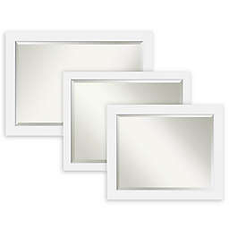Amanti Art Corvino Bathroom Mirror in White