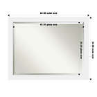 Alternate image 1 for Amanti Art Corvino 33-Inch x 27-Inch Bathroom Mirror in White