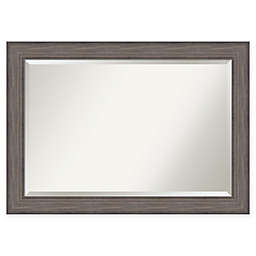 Amanti Art Country 41-Inch x 29-Inch Bathroom Vanity Mirror in Grey