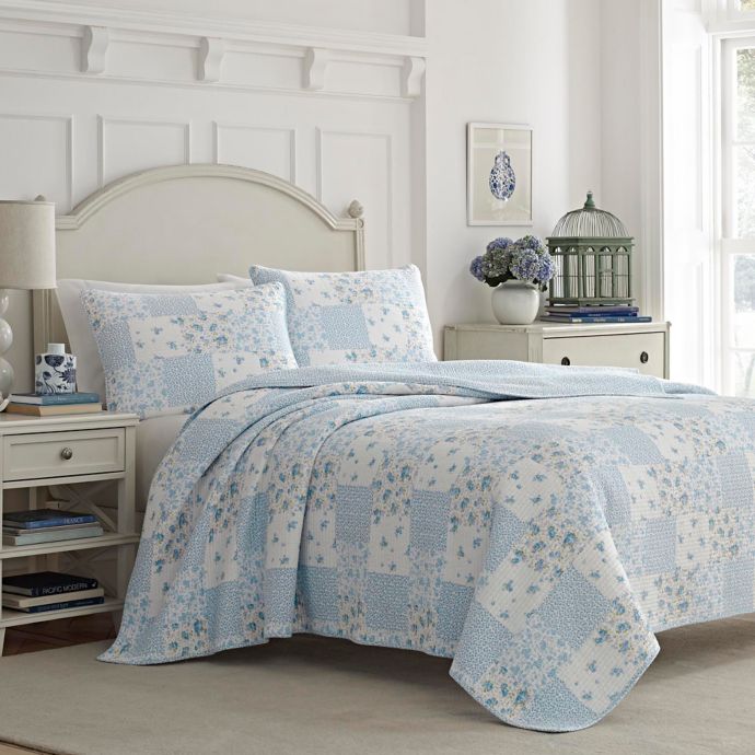 Laura Ashley Kenna Reversible Quilt Set Bed Bath And Beyond Canada