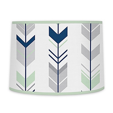 Sweet Jojo Designs&reg; Mod Arrow Lamp Shade in Grey/Mint. View a larger version of this product image.