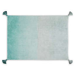 Lorena Canals Ombre 4' x 5'3 Washable Area Rug in Emerald