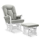 Alternate image 0 for Dutailier&reg; Victoria Reclining Glider and Ottoman in Grey/White
