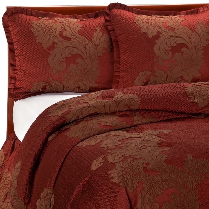 Anastasia Red King Comforter Set Bed Bath & Beyond